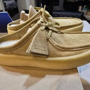 Clarks Originals Mens Wallabee Moccasin Cup Lo Brown Suede Casual Shoes SIZE 10